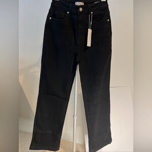 NEW Etello Black Straight Leg Women's Jeans size 8